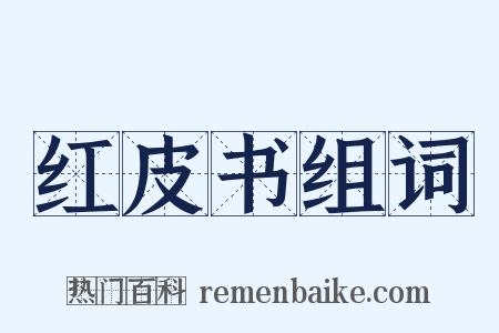 红皮书组词是什么意思的图片